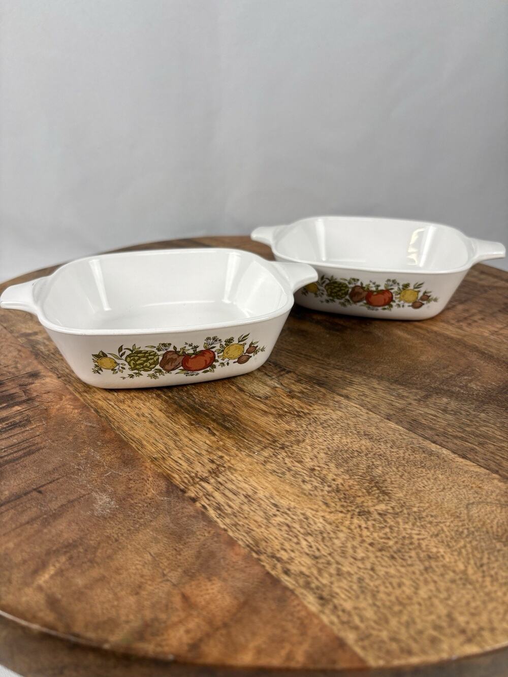 Corning Ware Spice of Life 5" Casserole Dish Lot Of 2 1 3/4 Cup P41B